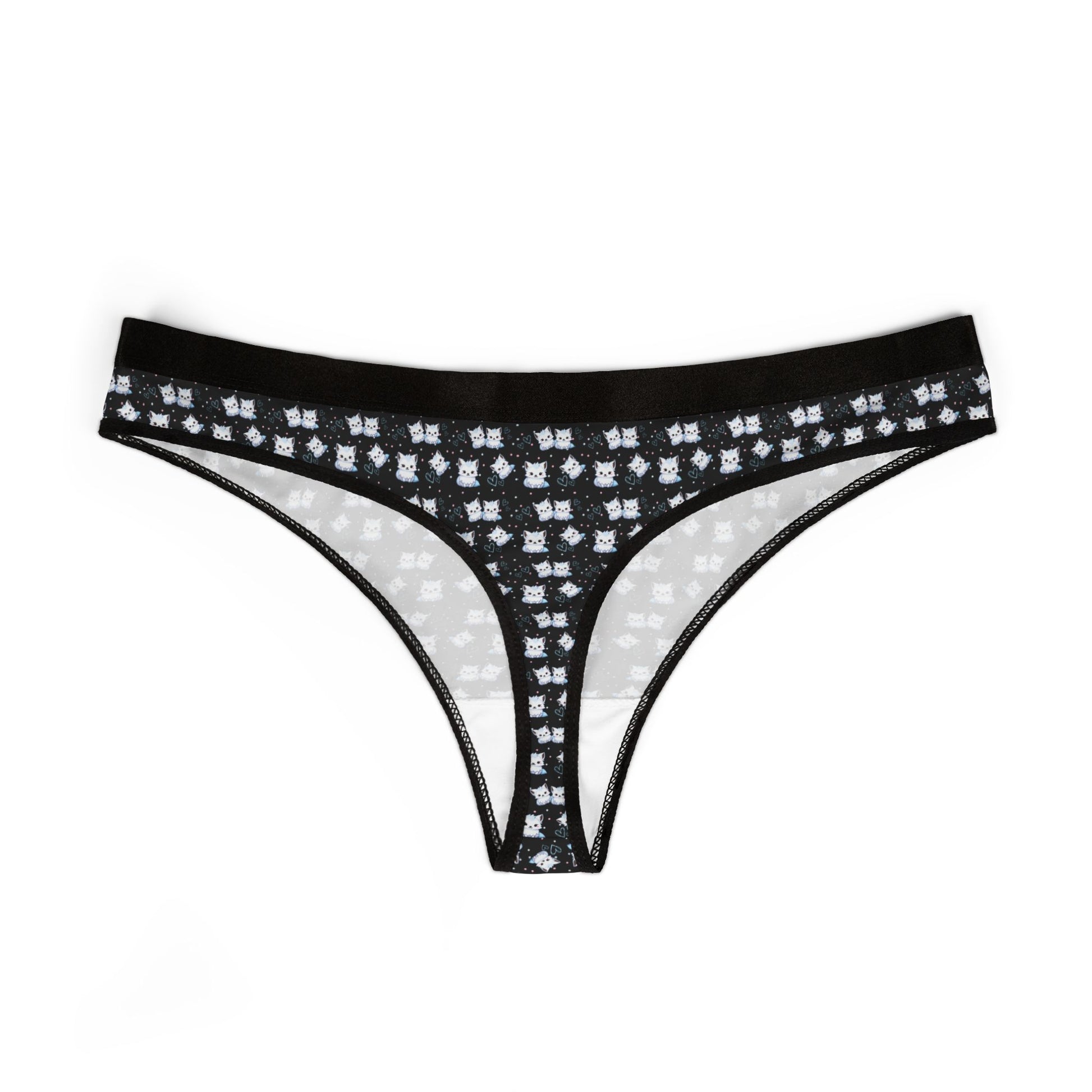 Kawaii Arctic Fox Women’s Thong - M - All Over Prints