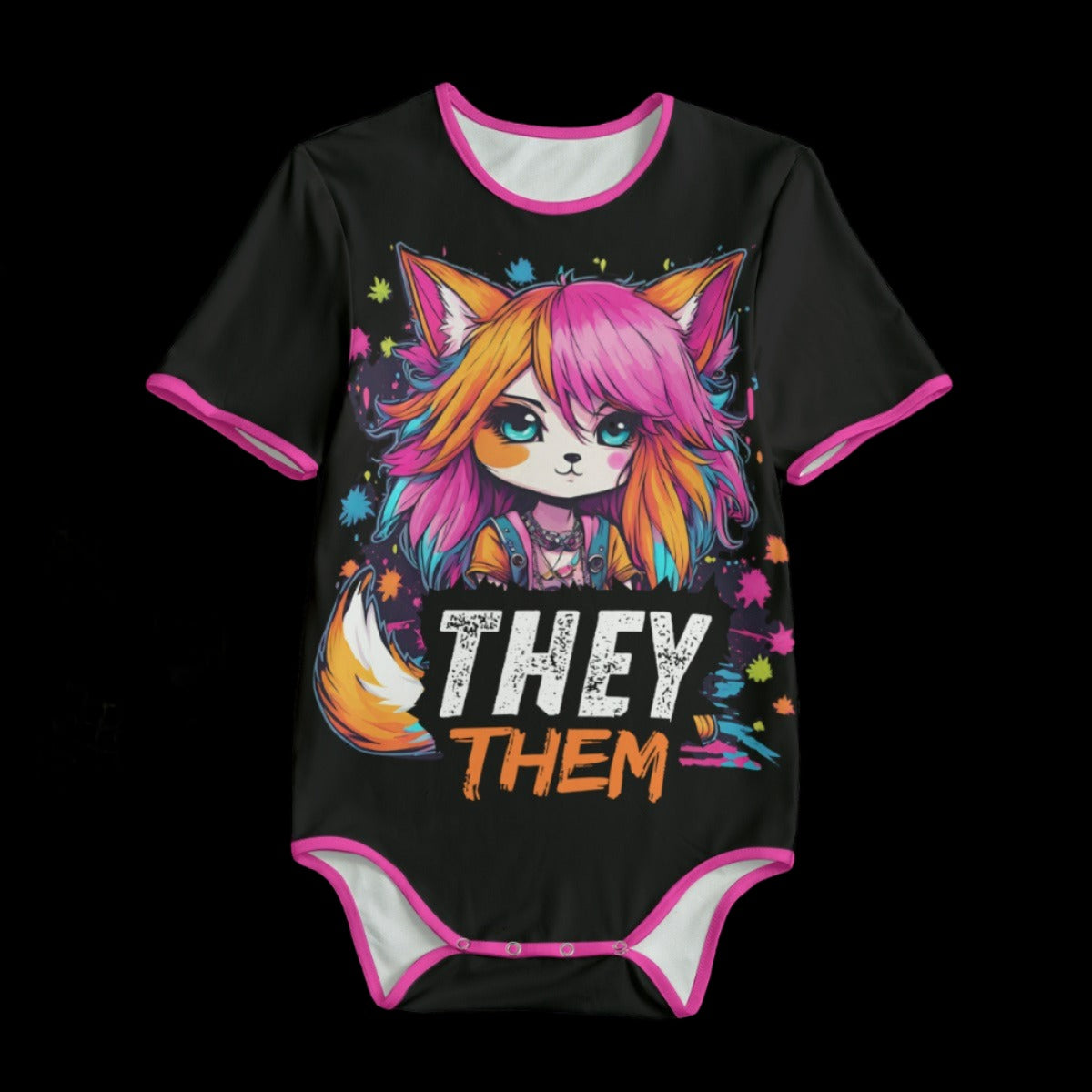 They Them Nonbinary Fox Adult Onesie