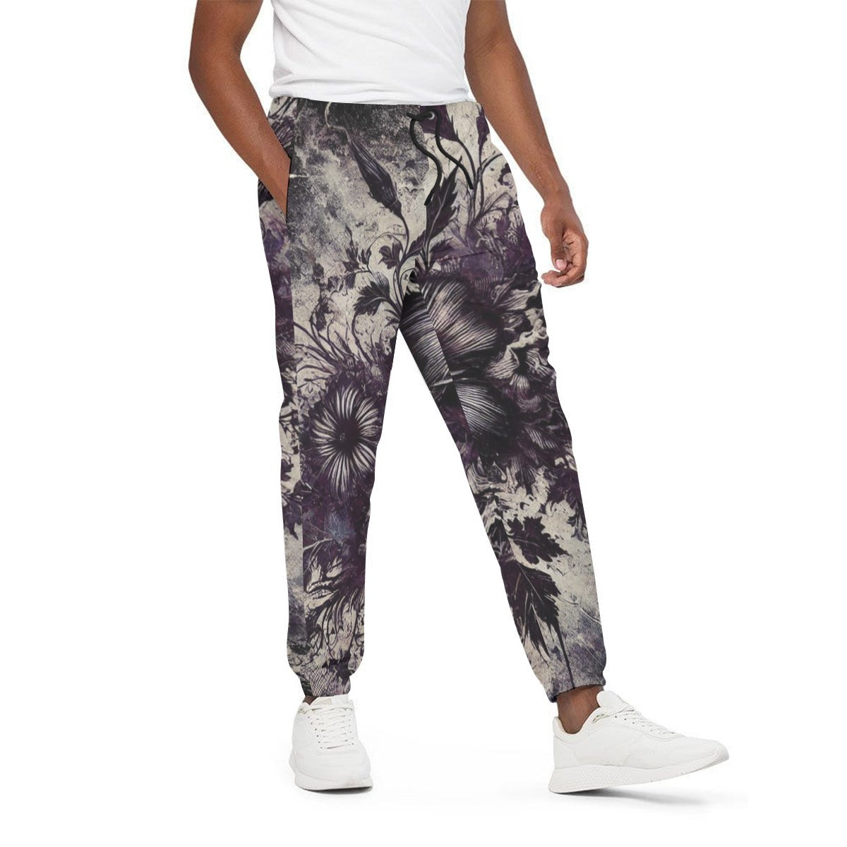 Vintage Faded Floral Goth Unisex Sweatpants