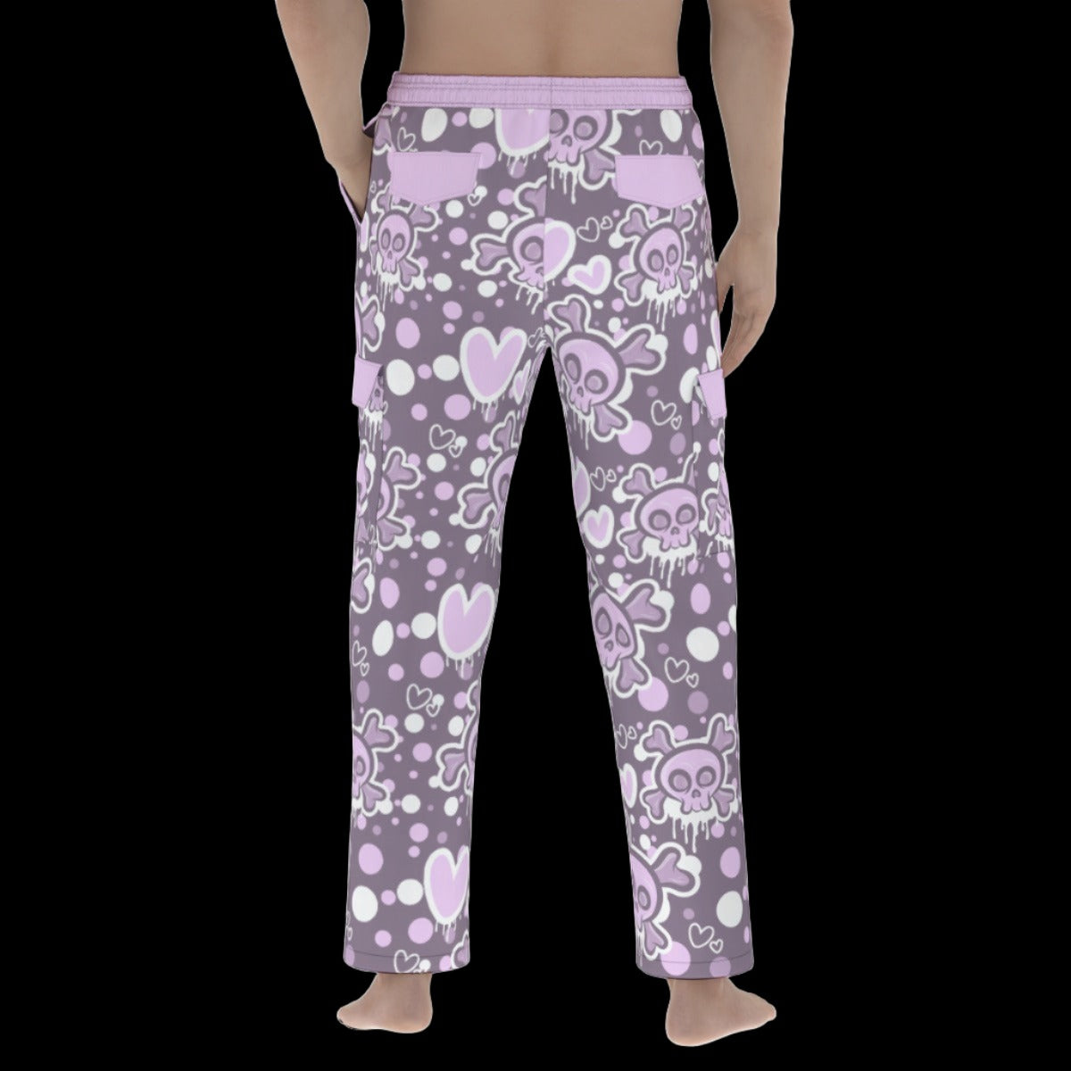 Purple Pastel Goth Cargo Pants