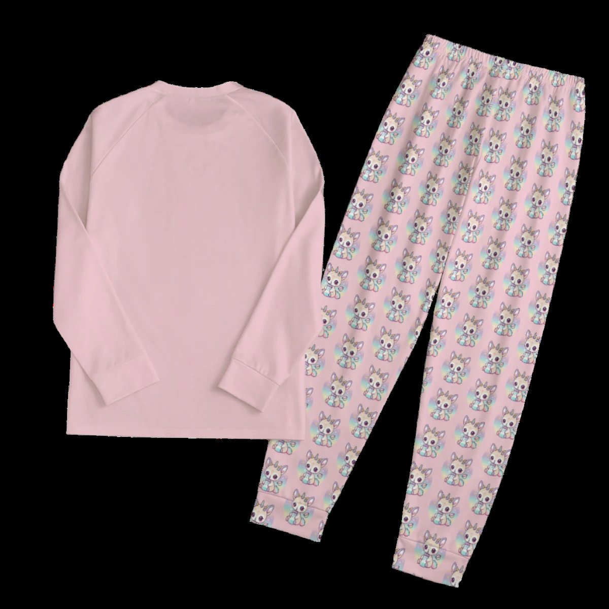 Baby Deer Milk Bottle Adult Pajamas Set- Unisex