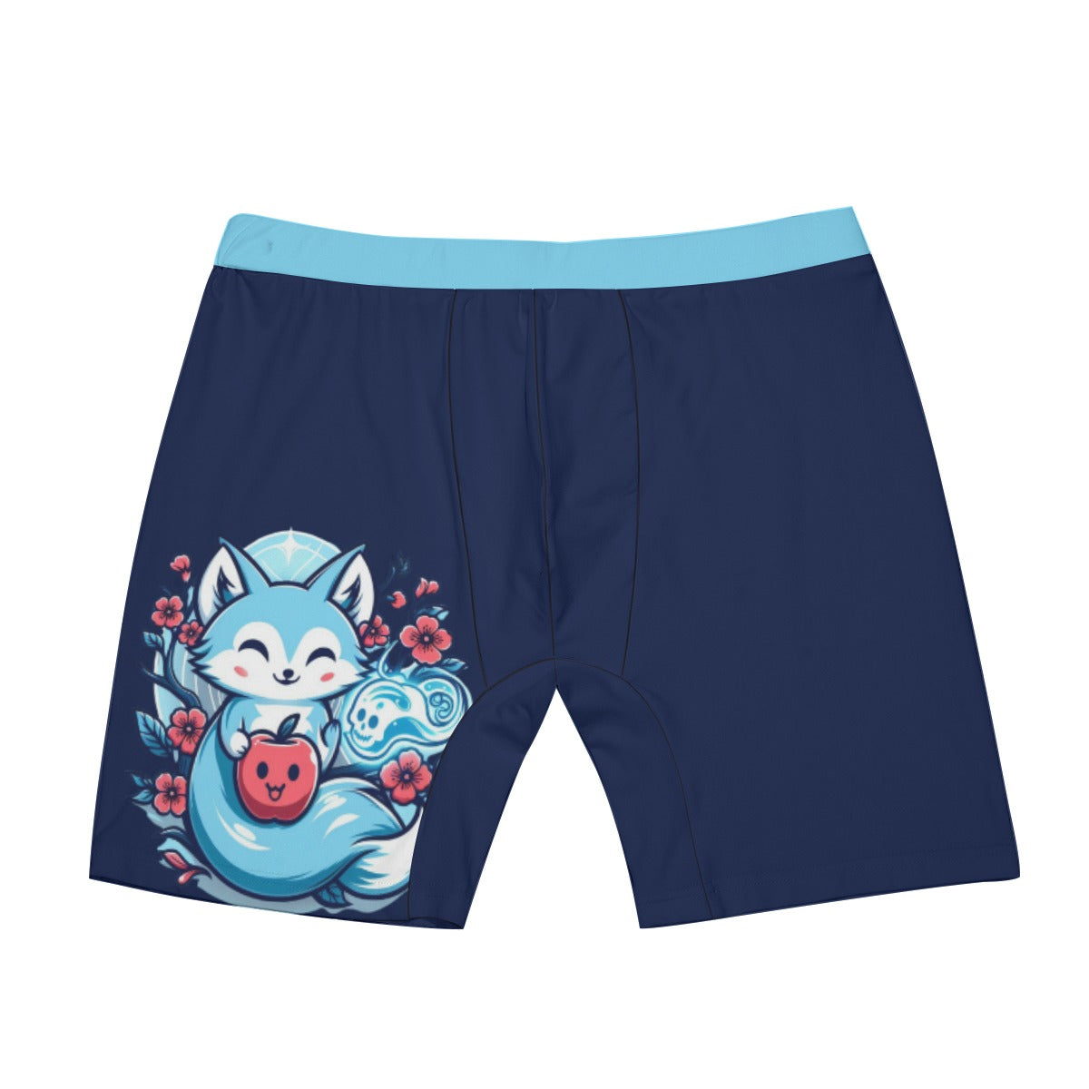 Cartoon Long Boxer Briefs - Kawaii Fox Spirit