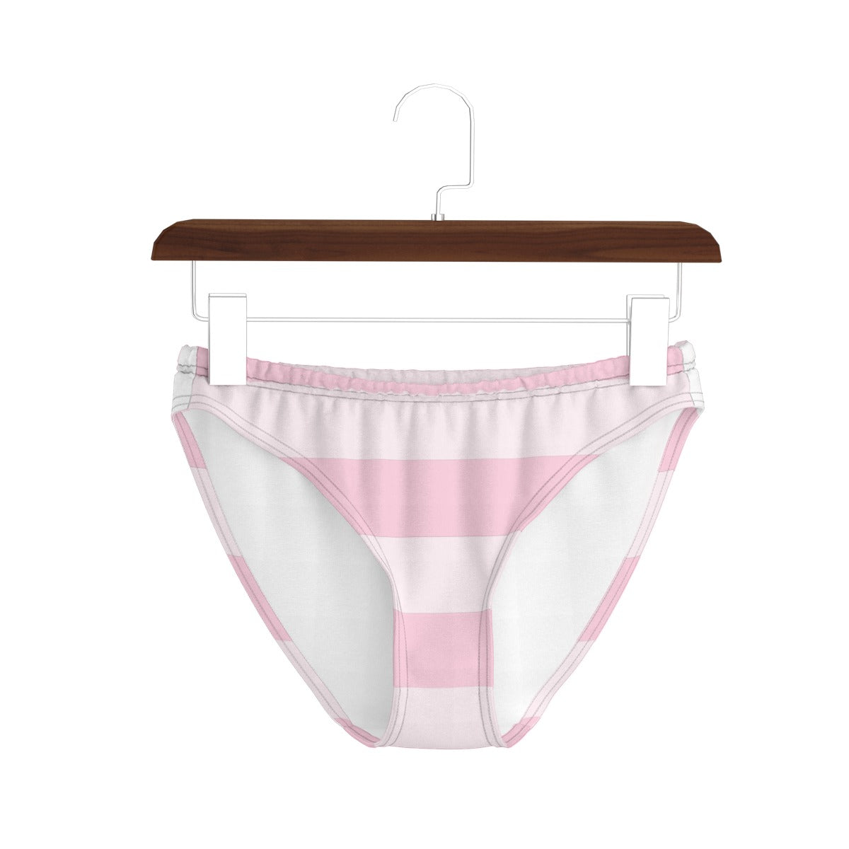 Pink Striped Women’s Underwear - S / White