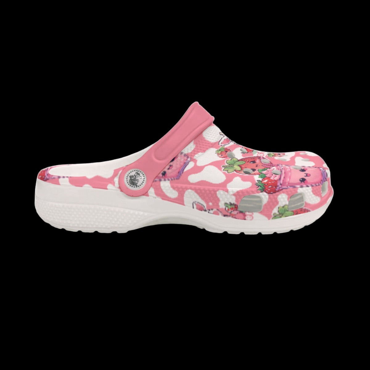 Strawberry Milk Cow Classic Clogs