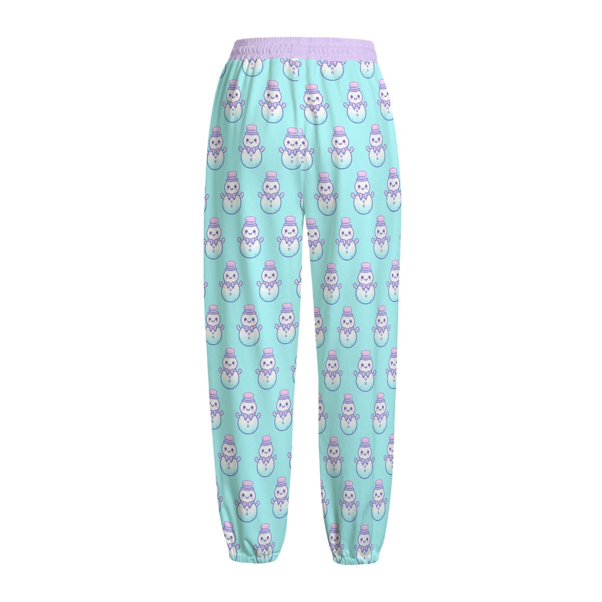 Pastel Ombre Snowman Fleece Pants