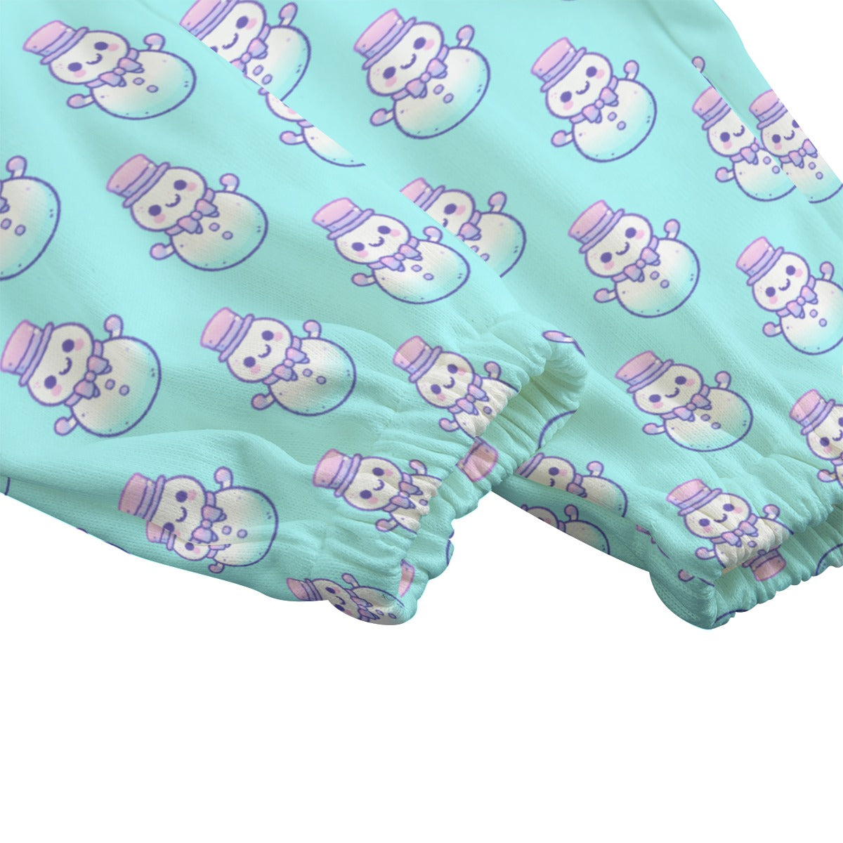 Pastel Ombre Snowman Fleece Pants