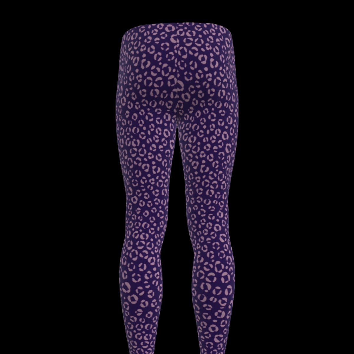 Pink Purple Leopard Print Nonbinary Leggings