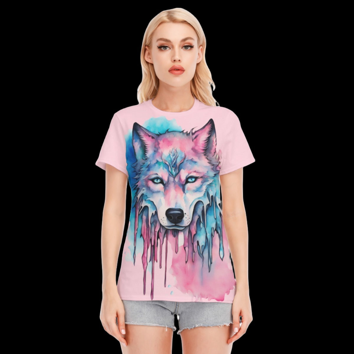 Watercolor Wolf T-Shirt | 190GSM Cotton