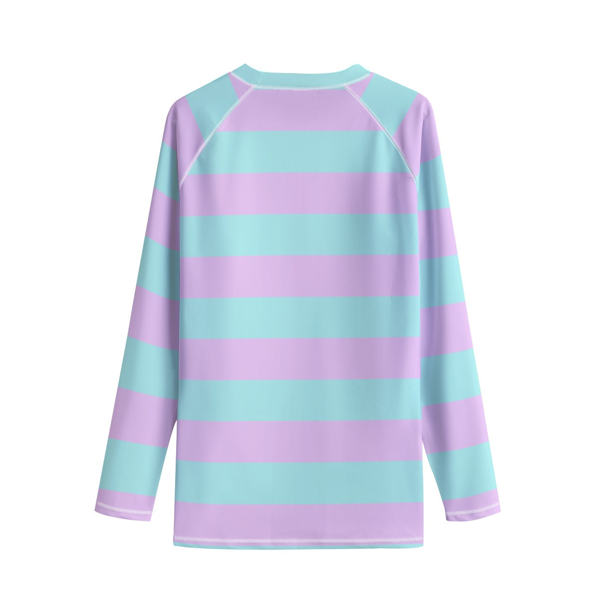 Pastel Pink Green Striped Compression Shirt | Unisex