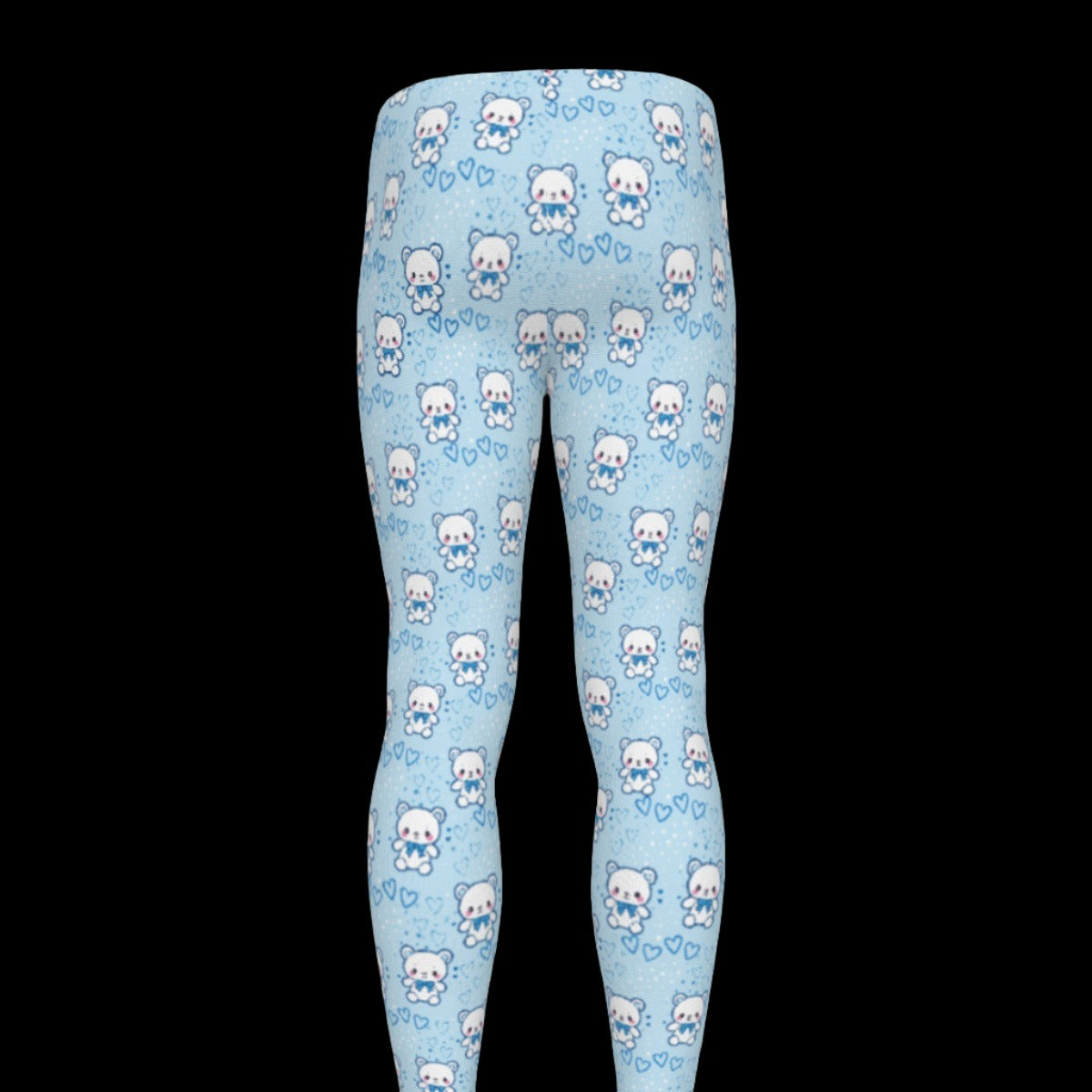 Cute Teddy Bear Nonbinary Leggings - XS