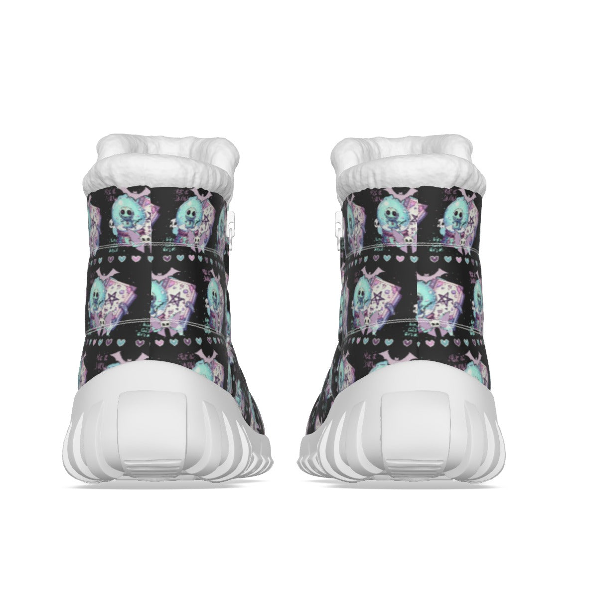 Pastel Goth Let it Snow Kawaii Women’s Zip-up Snow Boots