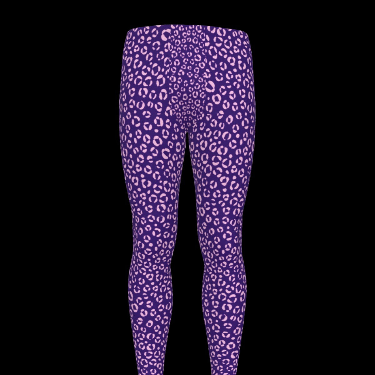 Pink Purple Leopard Print Nonbinary Leggings