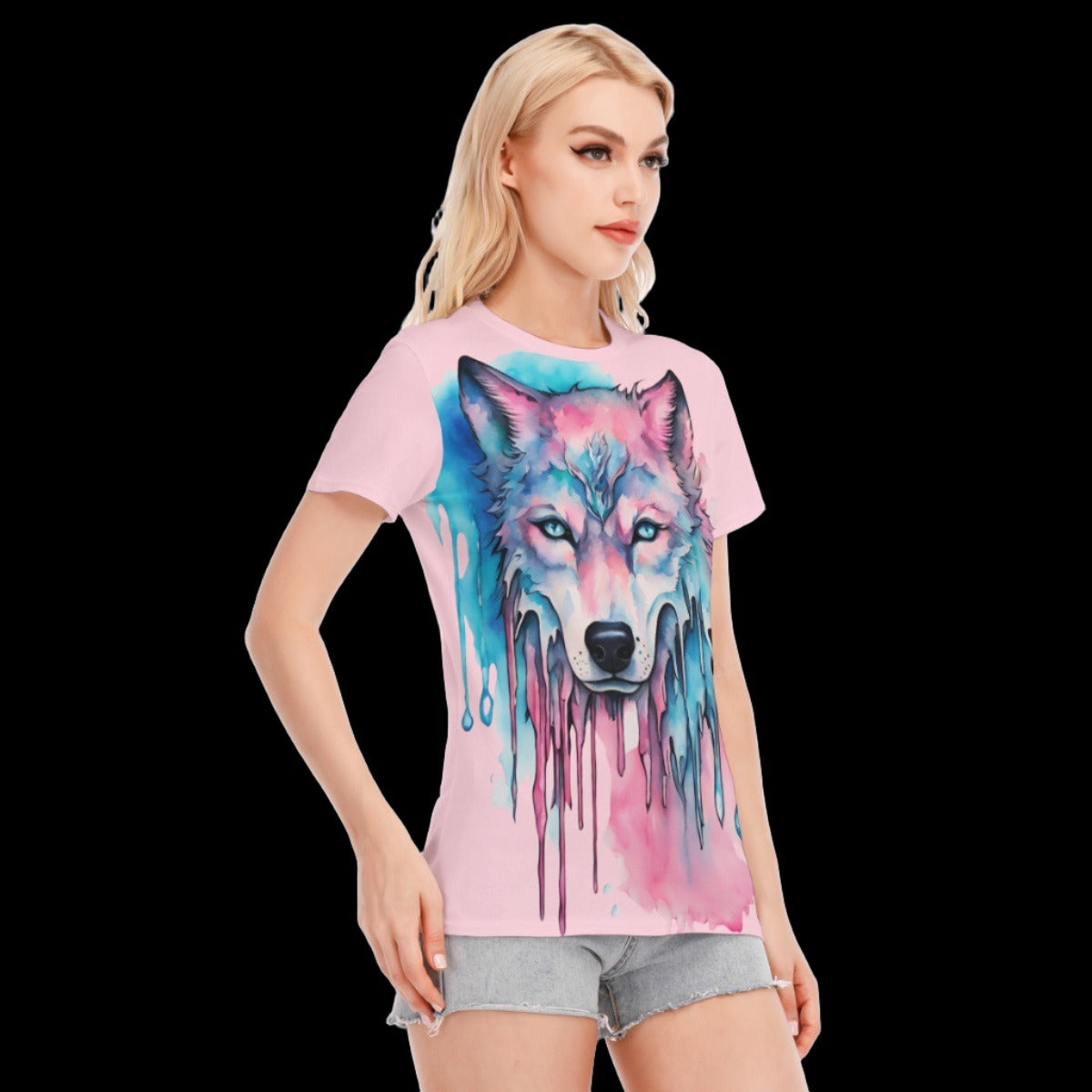 Watercolor Wolf T-Shirt | 190GSM Cotton