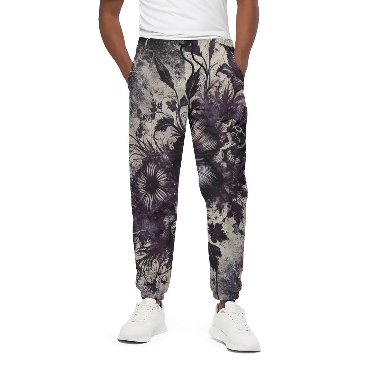 Vintage Faded Floral Goth Unisex Sweatpants