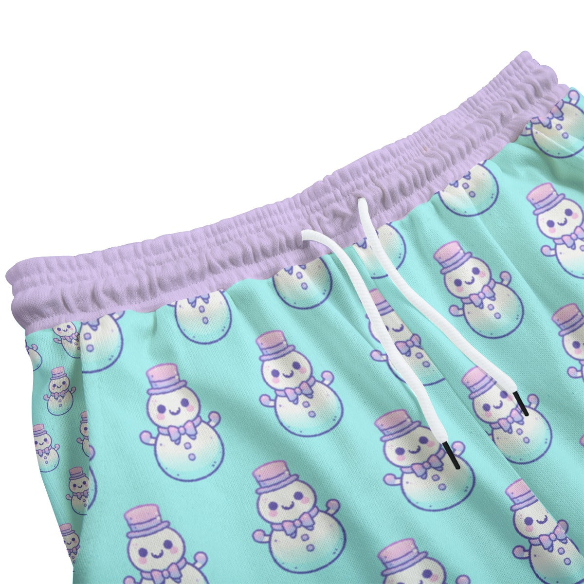 Pastel Ombre Snowman Fleece Pants