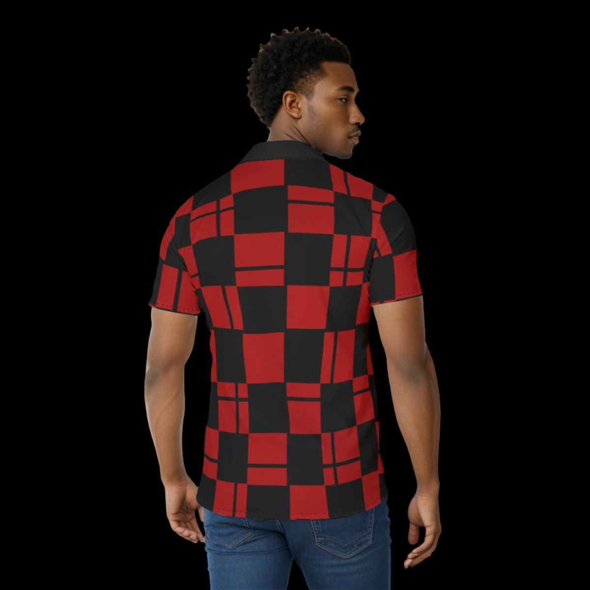 Red and Black Checkered Shirt