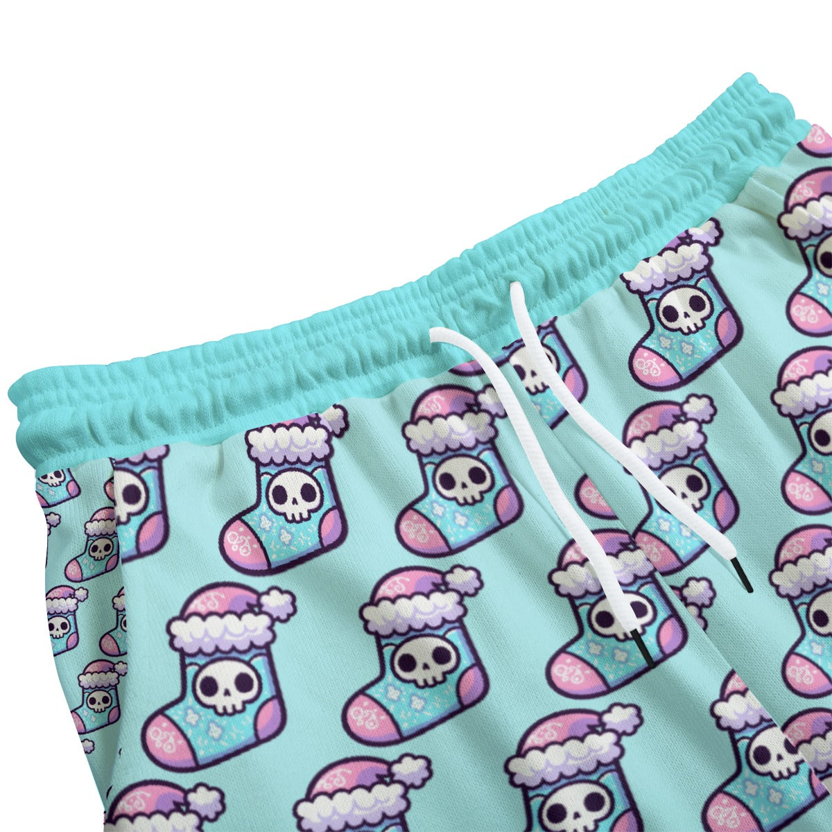 Pastel Goth Christmans Stocking Fleece Pants