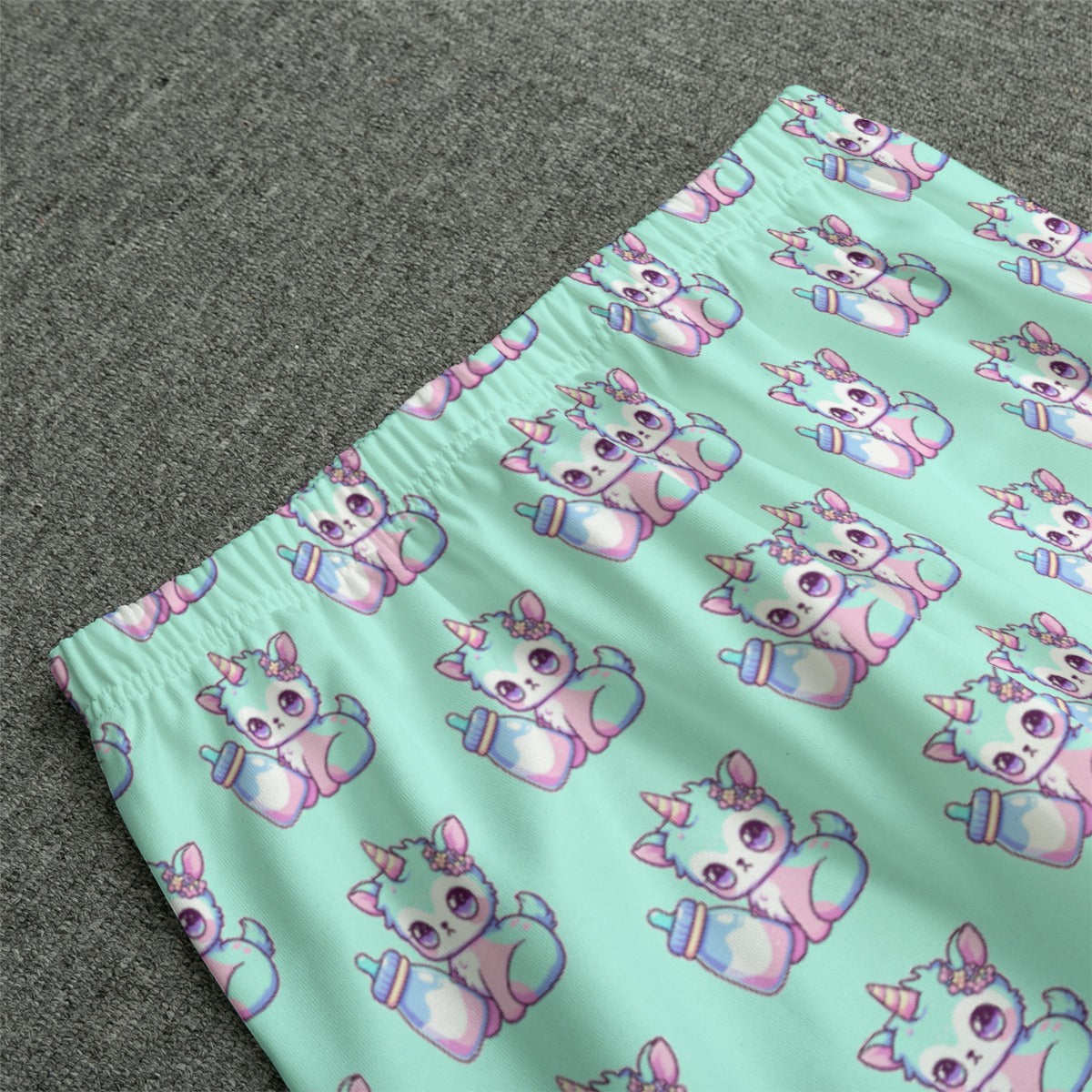 Baby Llamacorn Milk Bottle Adult Pajamas Set