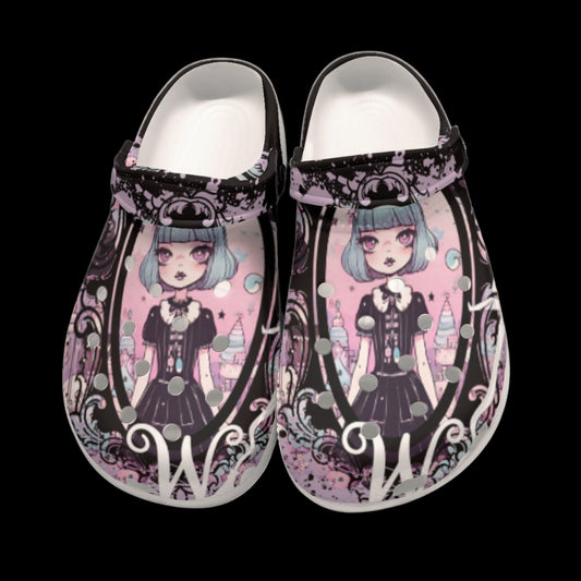 Wicked Baby Doll Pastel Goth Classic Clogs - US5(EUR36)