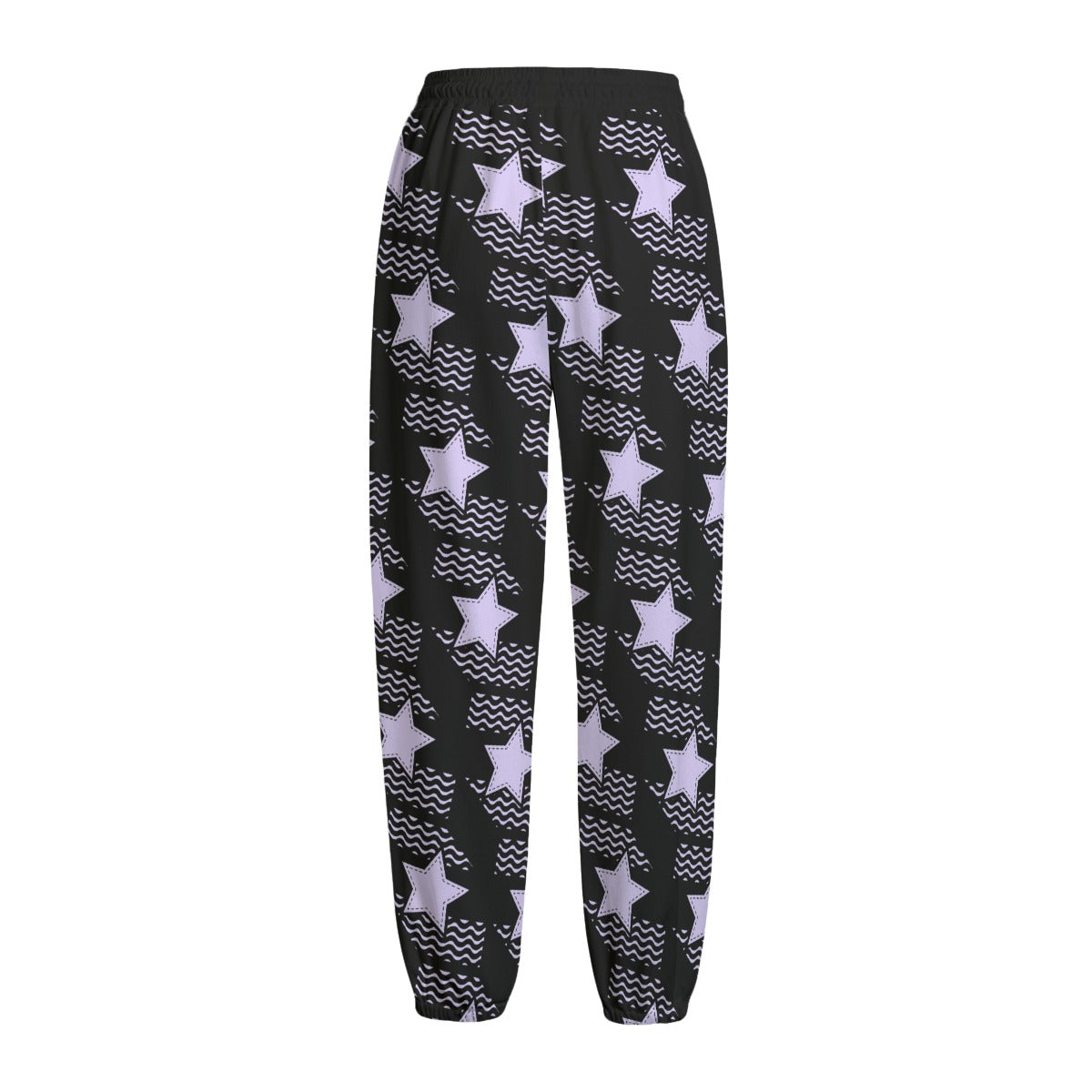 Grunge Punk Star - Fleece Pants - Pastel Purple