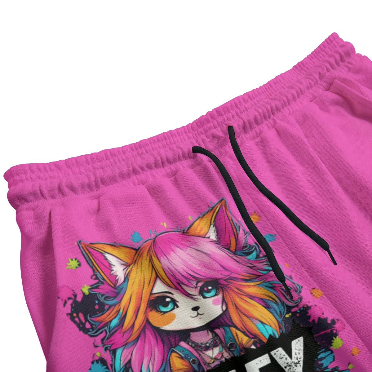 They Them Pride - Fleece Pants - Hot Pink / Gender Neutral Fox