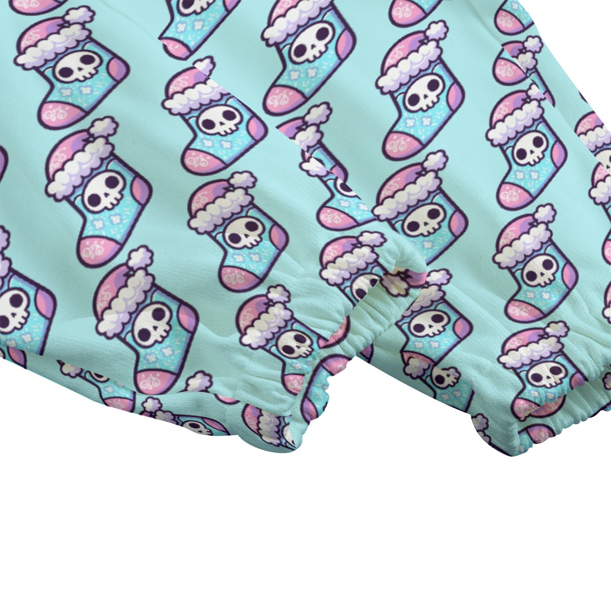 Pastel Goth Christmans Stocking Fleece Pants