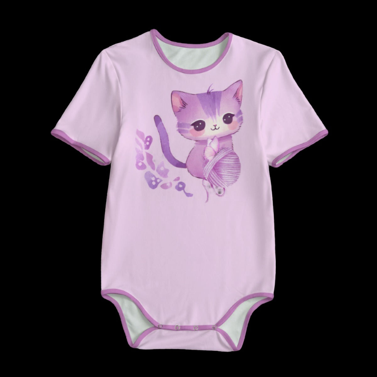 Purple Kitten Adult Onesie