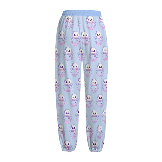 Kawaii Christmas Ghost Fleece Pants