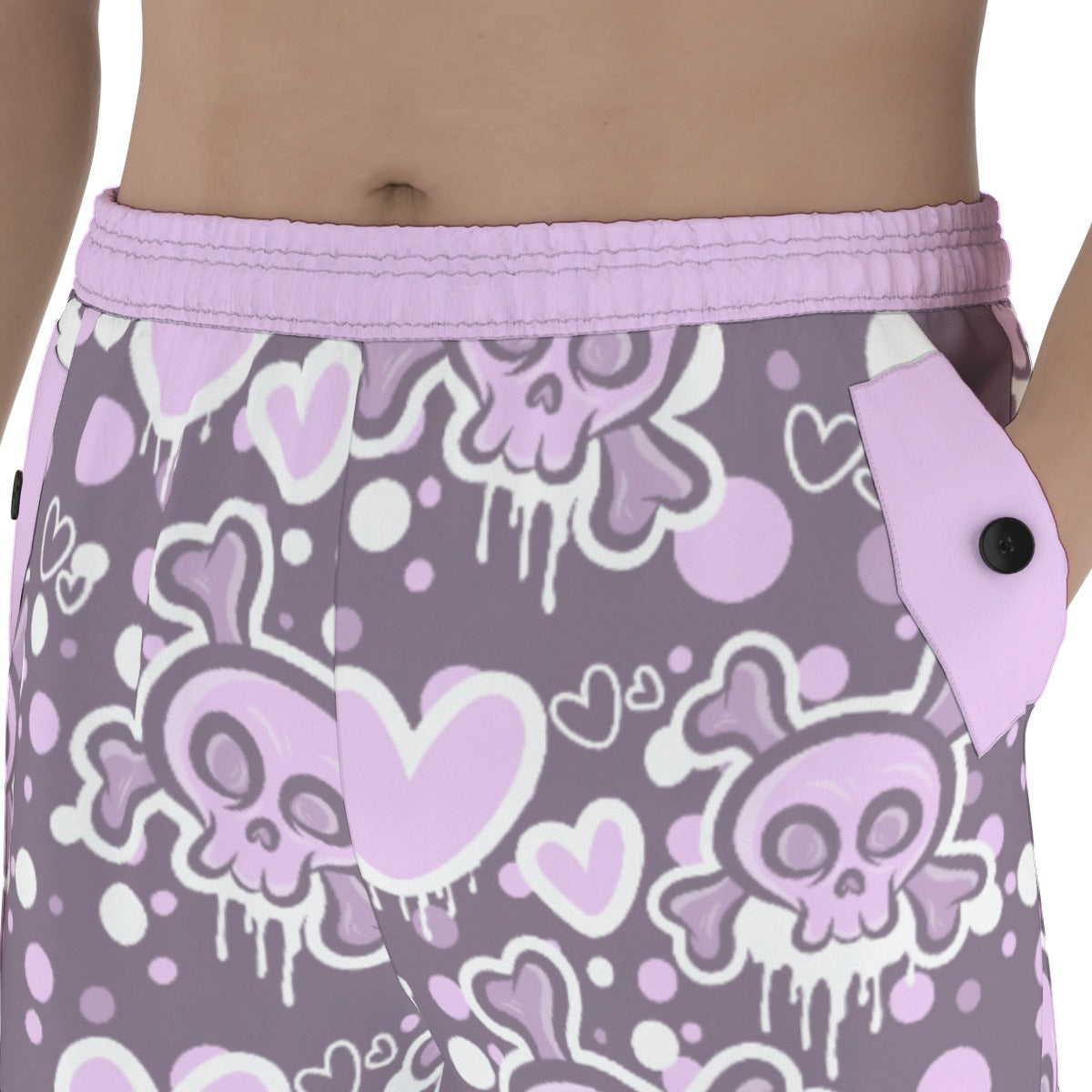 Purple Pastel Goth Cargo Pants