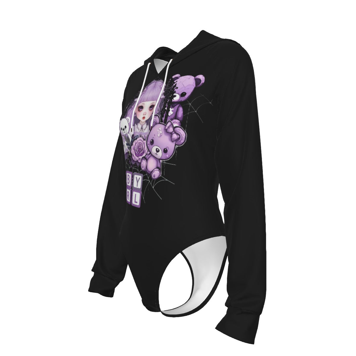 Purple Babygirl Onesie For Adults With Hood