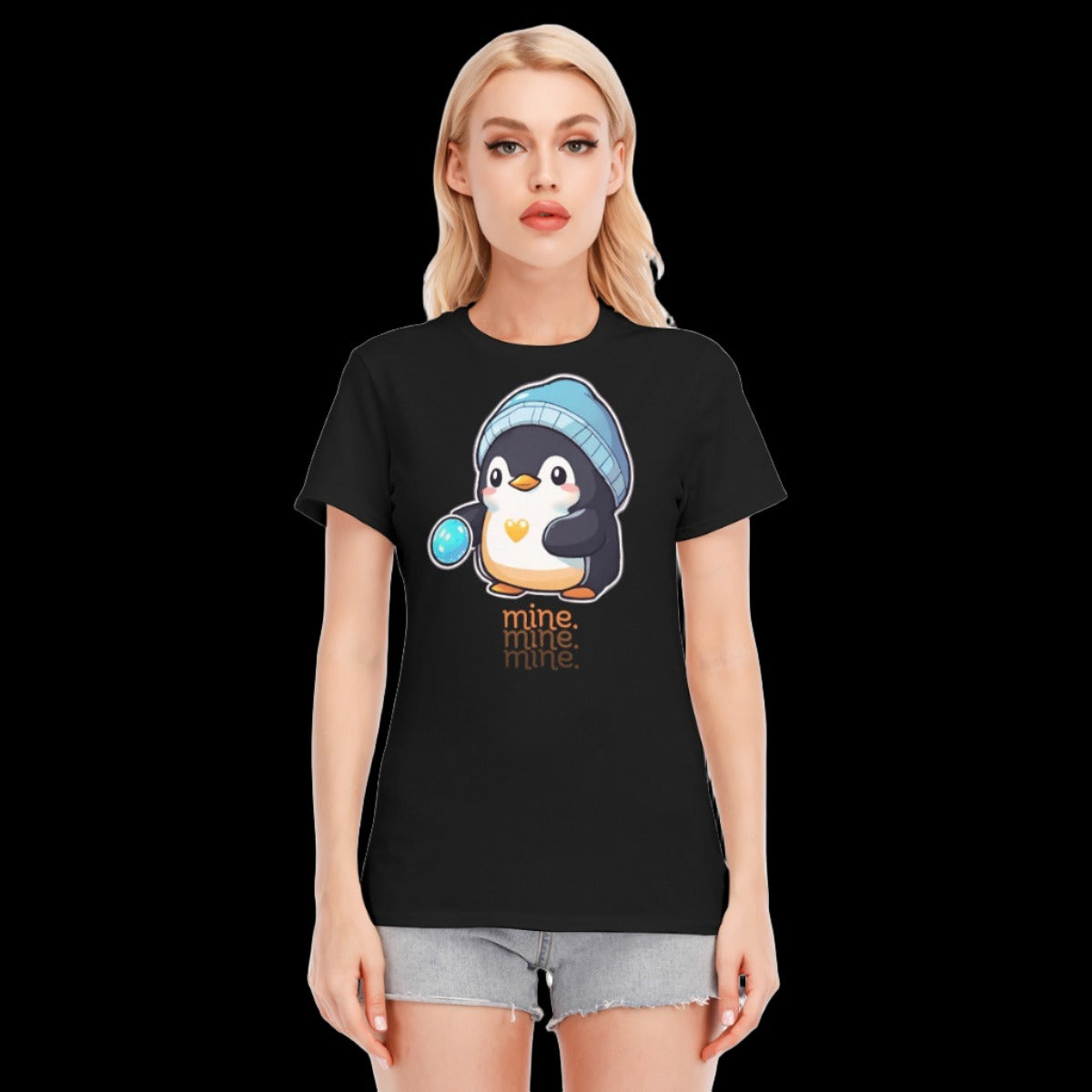 Penguin Pebble Mine T-Shirt | 190GSM Cotton - S / White