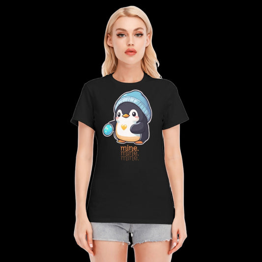 Penguin Pebble Mine T-Shirt | 190GSM Cotton - S / White