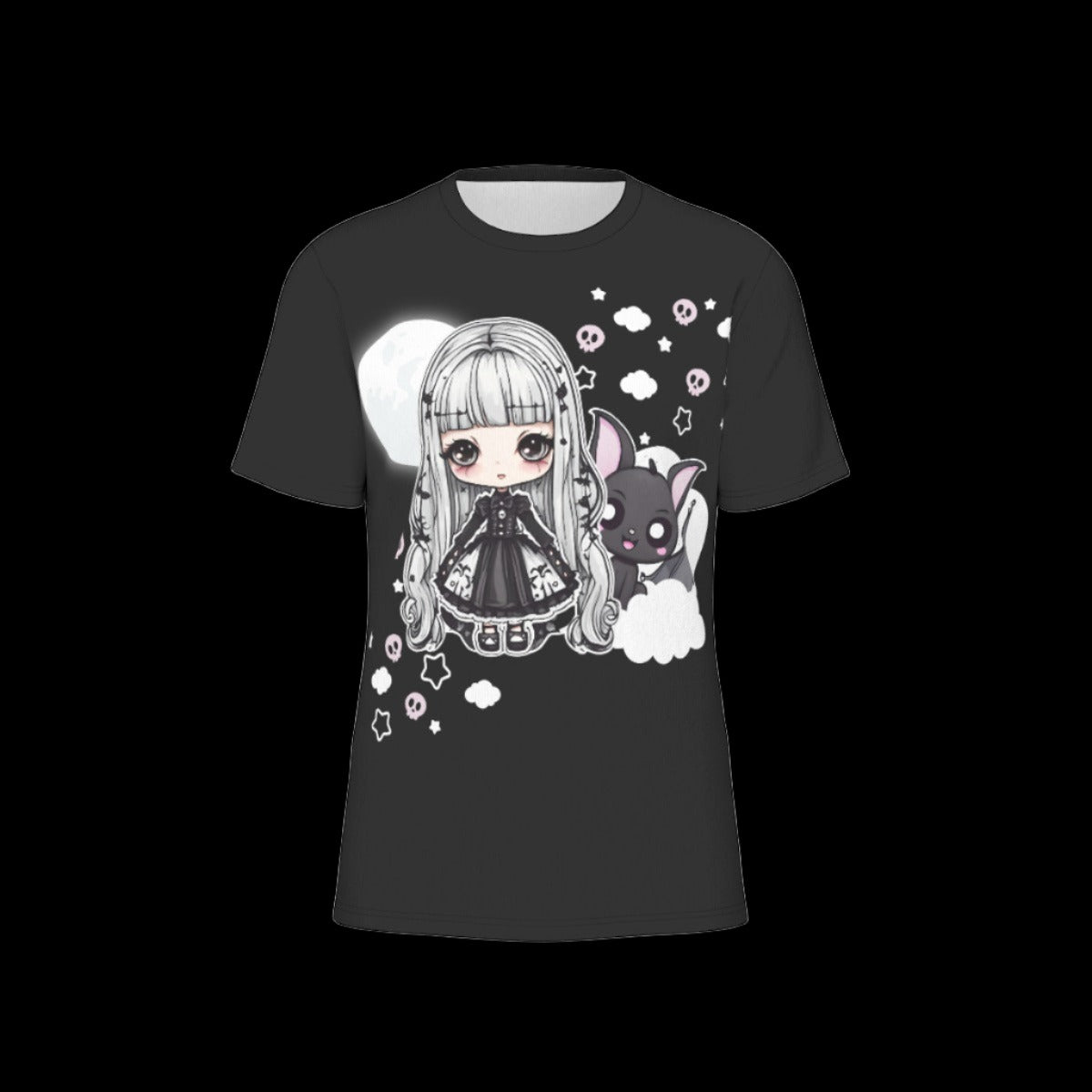 Pastel Goth Bat Chibi T-Shirt | 190GSM Cotton