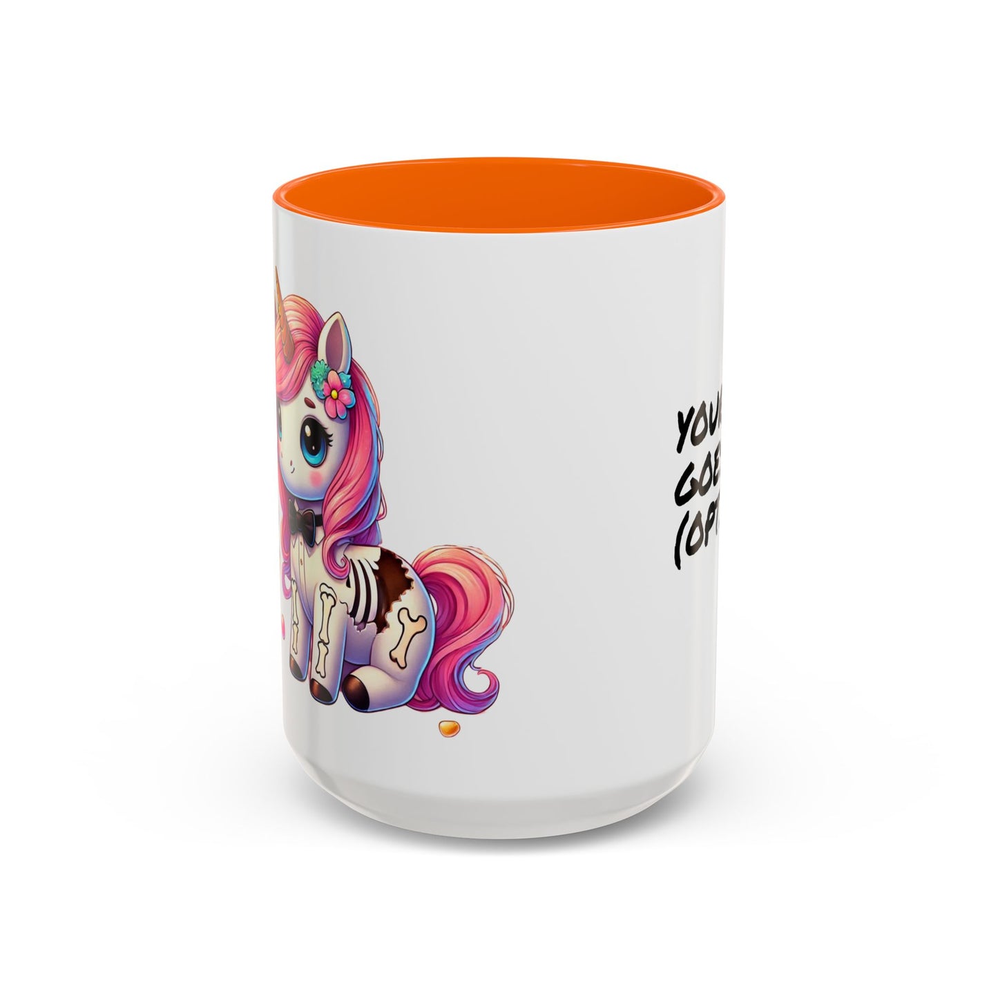 Kawaii Pastel Goth Gift Mug - Unicorn & Cupcake w/ Bat - Personalized Gift