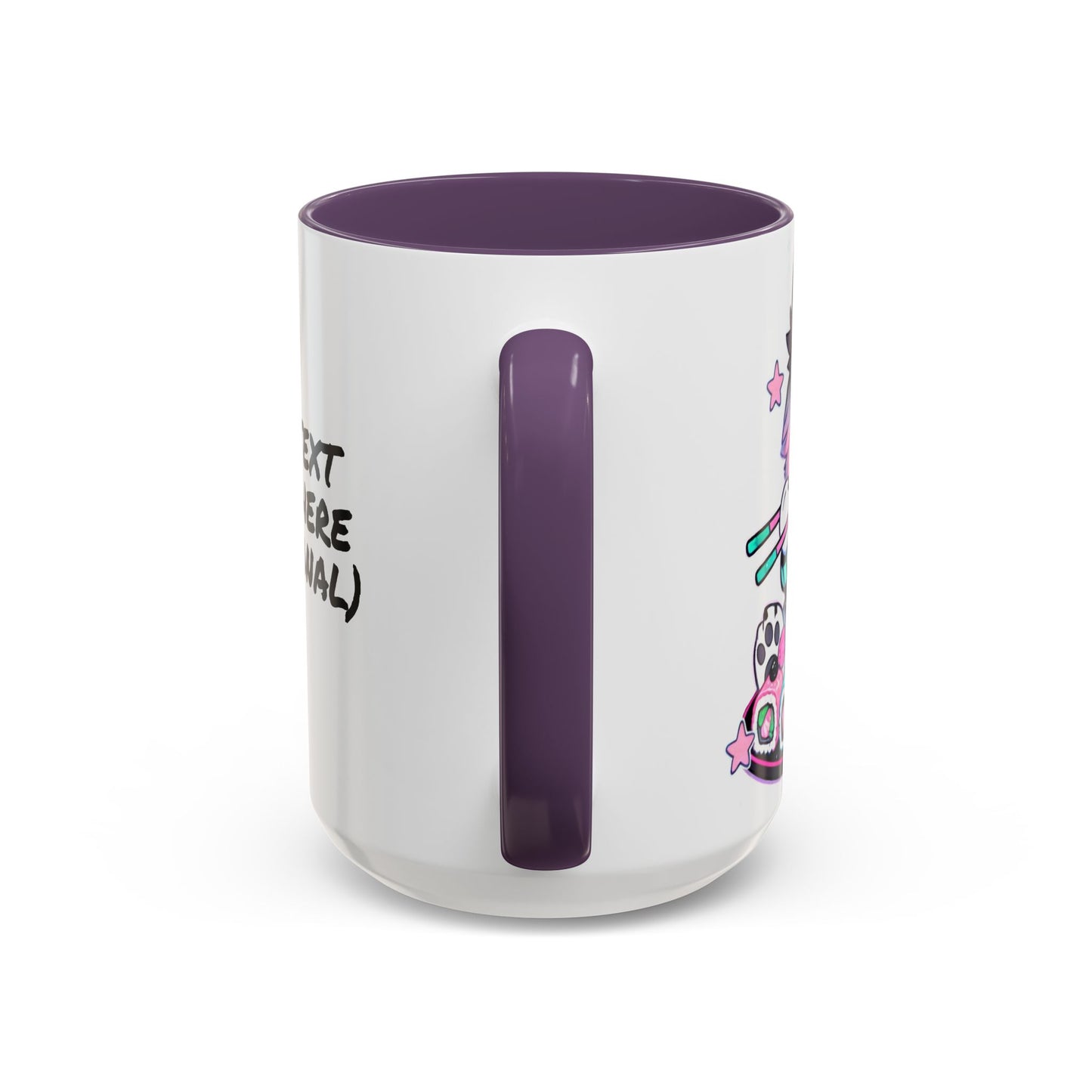 Kawaii Pastel Goth Gift Mug - Wolf & Sushi - Personalized