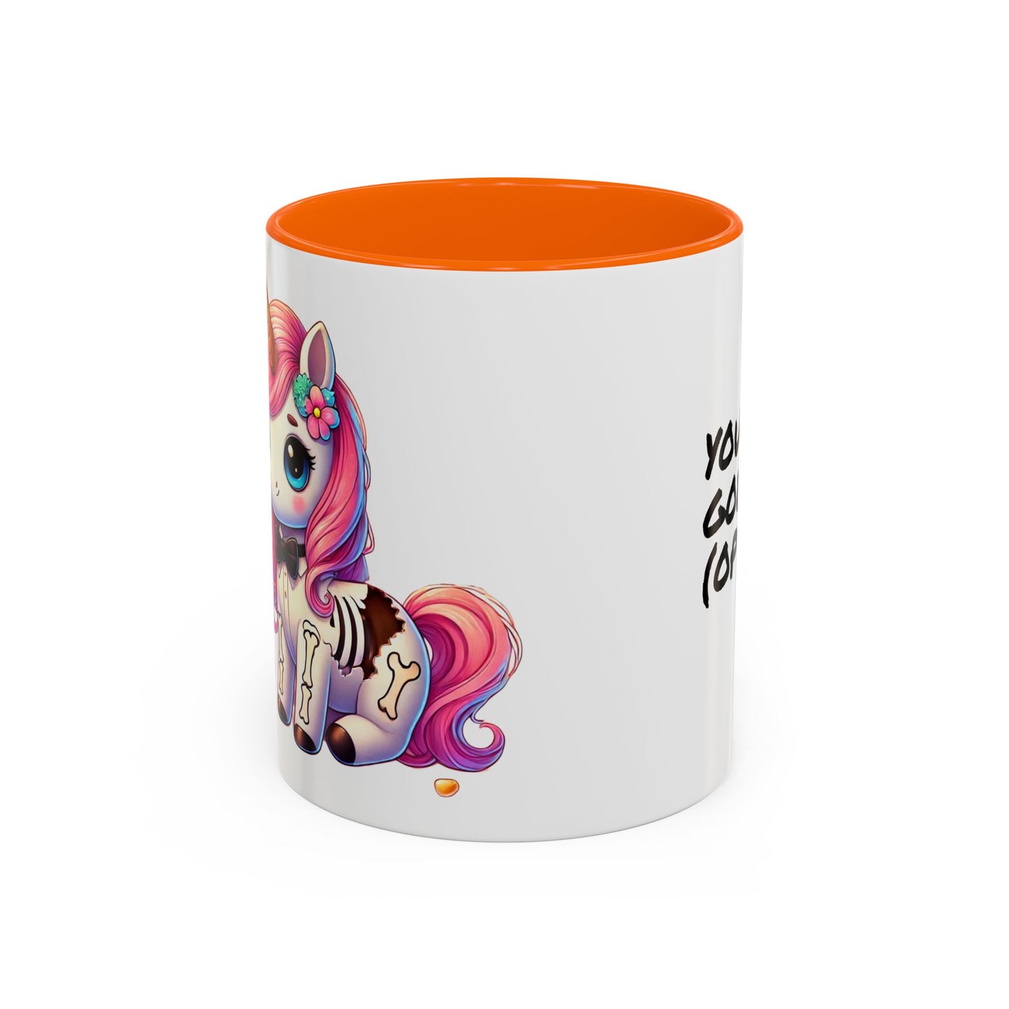 Kawaii Pastel Goth Gift Mug - Unicorn & Cupcake w/ Bat - Personalized Gift