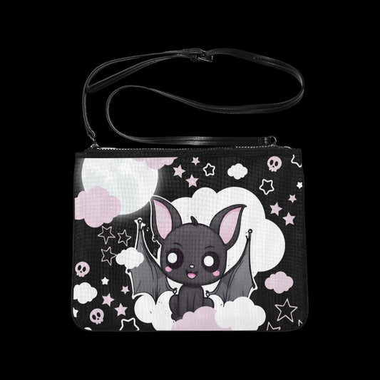 Kawaii Bat Clutch Purse - handbags