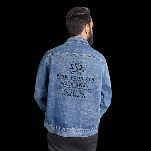 Zen Men’s Denim Jacket - Medium - Jackets