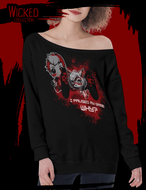 Gamer Girl Oversized Women’s Off-Shoulder Sweatshirt