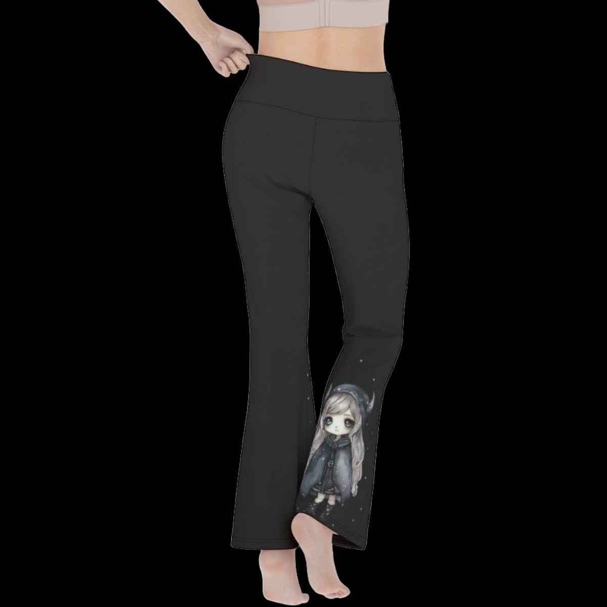 Goth Chibi Women’s Flare Yoga Pants