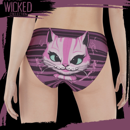 Grinning Cat Purple Panties