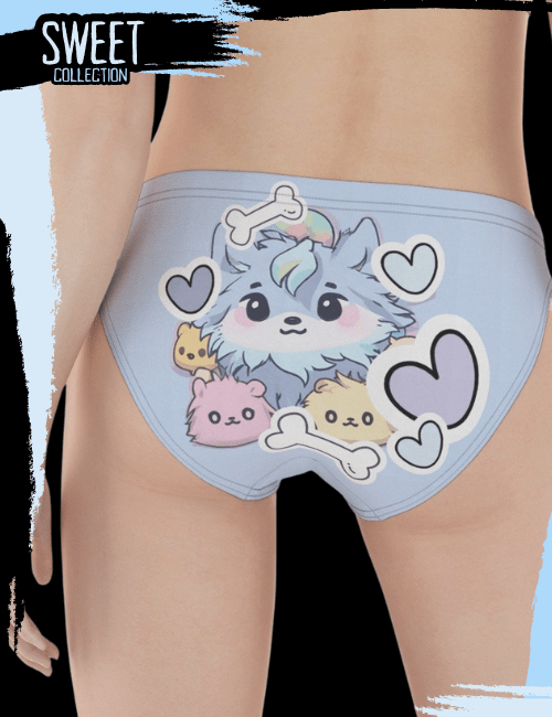 Kawaii Wolf Pup Women’s Panties