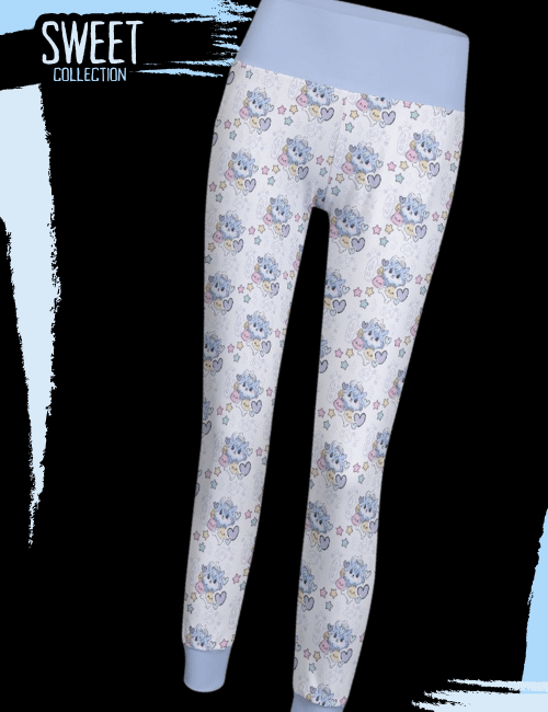 Kawaii Wolf Pup Women’s Yoga Pants