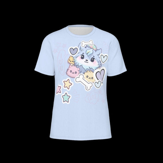 Pastel Baby Wolf Pup Unisex O-Neck T-Shirt | 190GSM Cotton