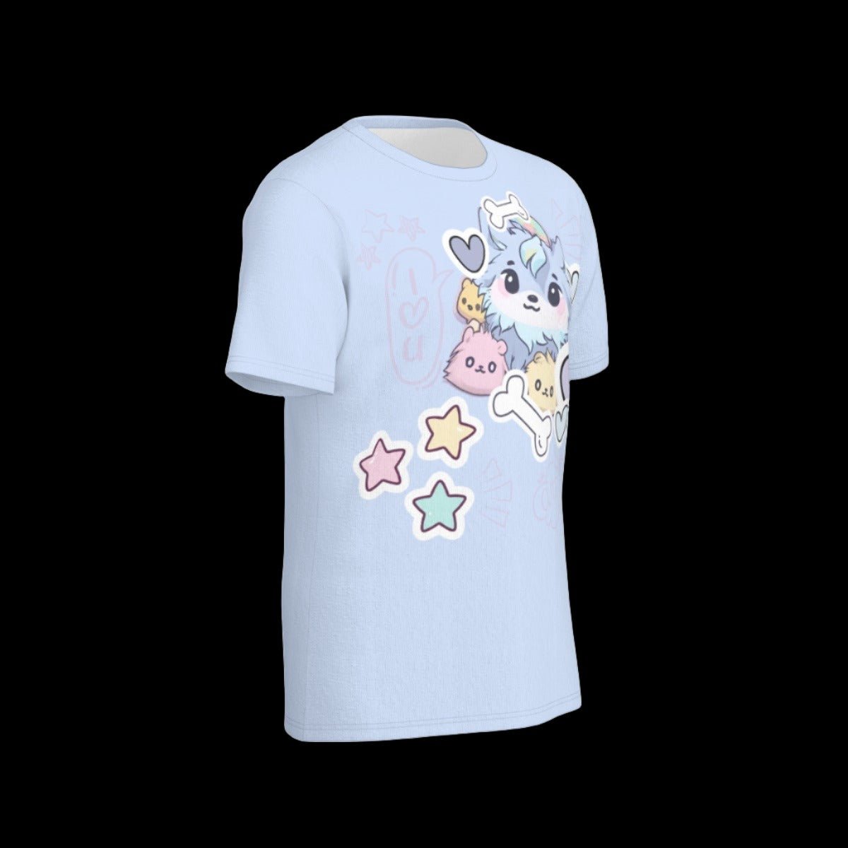 Pastel Baby Wolf Pup Unisex O-Neck T-Shirt | 190GSM Cotton