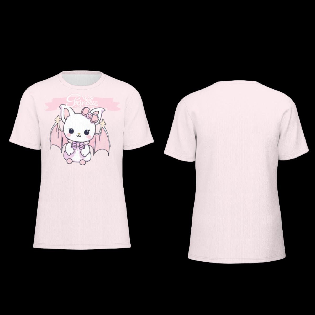 Pastel Goth Bat Princess Unisex O-Neck T-Shirt | 190GSM Cotton