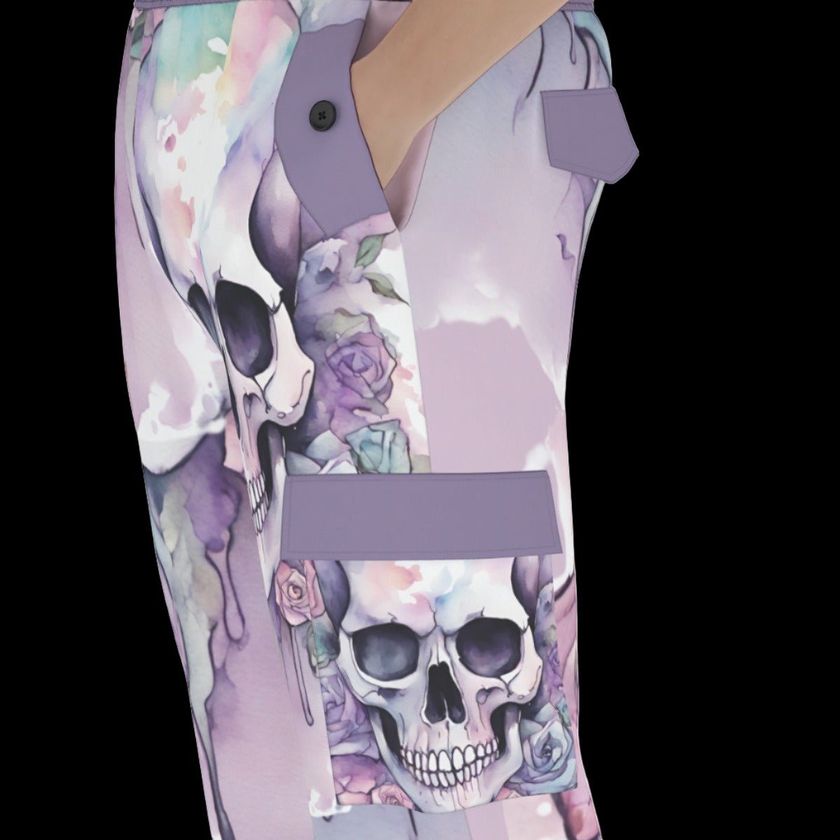 Pastel Goth Skull Unisex / Men’s Pocket Cargo Pants