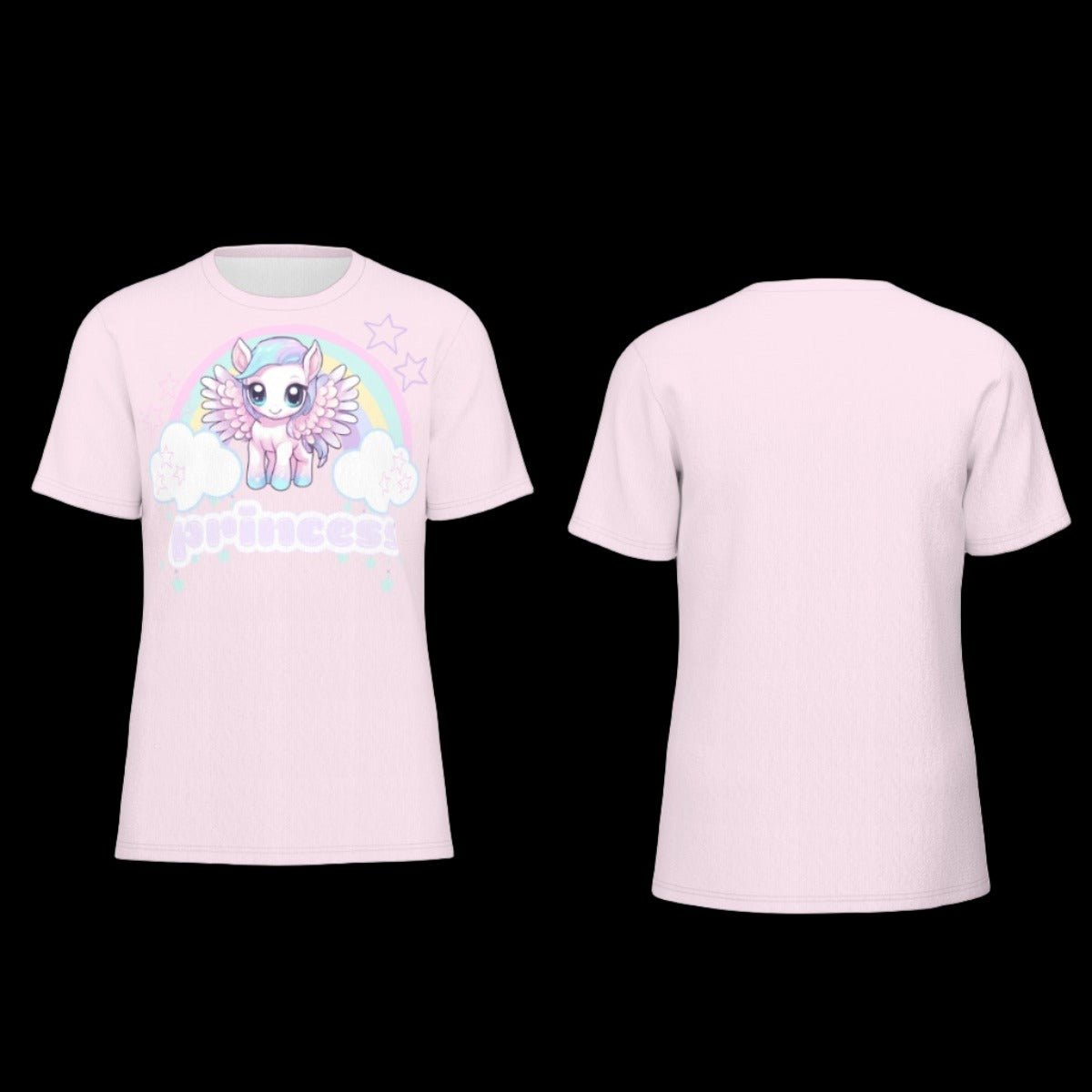 Pastel Unicorn Princess Unisex O-Neck T-Shirt | 190GSM Cotton - XS / White