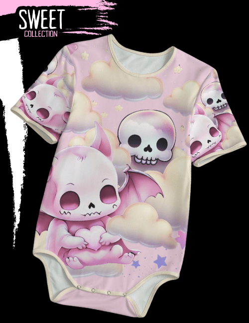 Pink Little Demon Nighttime Adult Onesie