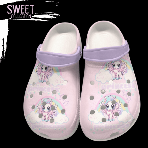 Princess Unicorn Rainbow Adult Classic Clogs Toxxic Apple Clothing Alternative Clothing for Adults